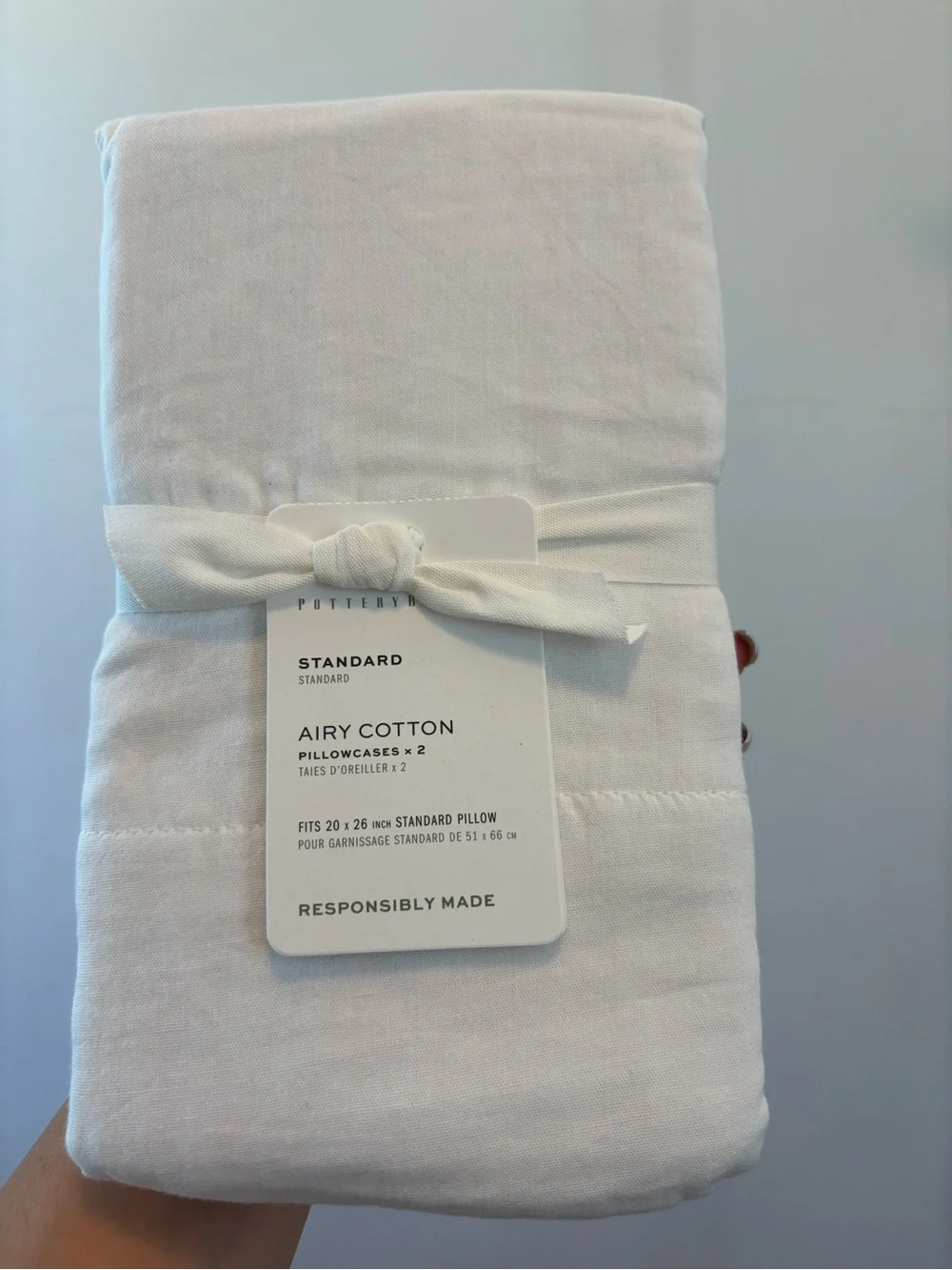 Pottery Barn | 100% Cotton| Standard Pillowcases | NWT